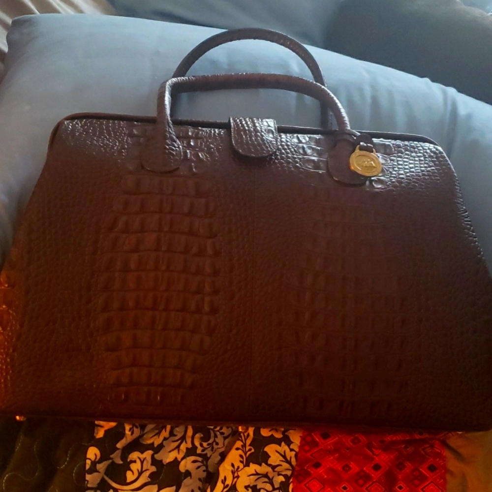 Brahman Brown Alligator handbag
